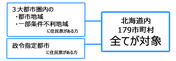 北海道地域おこし協力隊 北海道地域要件図1